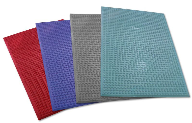 Ergomat Hygiëne Grijze cleanroom + antivermoeidheidsmat, voedings- en medische ruimtes, lengte 120 cm, breedte 60 cm, EH60120-GRA