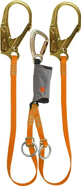 Skylotec Y-TIE BACK, oranje met ring SKYSAFE PRO TIE BACK Y, FS 90 ALU / STAK TRI, L-0572-1,8