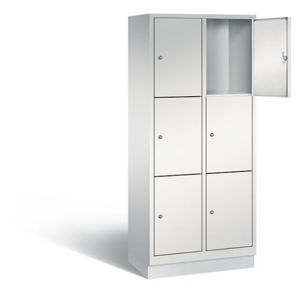 C+P lockerkast Evolo, H1800xW810xD500mm, kleur: lichtgrijs, 48020-223 S10005