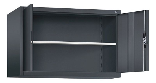C+P bovenkast Acurado, H790xB1200xD500mm, kleur: zwart-grijs, verzonken handgreep, 9485-000 S10176