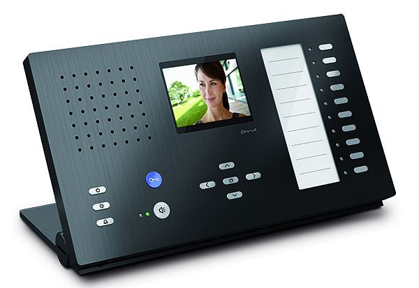 TCS video binnenstation voor handsfree serie Carus ADAPTO + 10 toetsen, tafelapparaat zwart, CAI2210-0156