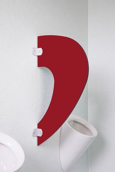 KEMMLIT design schaamwand Imola in felle kleuren, granaatrood, 351.002