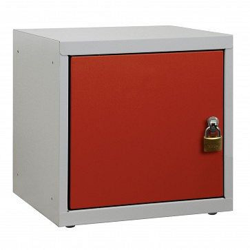 ADB waardevolle spullenkluis, corpusafmetingen LxBxH 400x400x400 mm, corpuskleur: grijs/rood, RAL 7035/3020, 41209