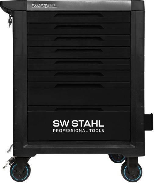 SW-Stahl professionele werkplaatswagen TT801, zwart, leeg, 07101L