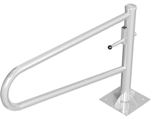 Schake draaihekboom, voor deuvelbevestiging, thermisch verzinkt, totale breedte: 1500 mm, voor hangslot, 413_151VP