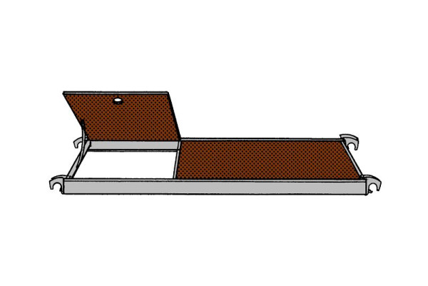 HYMER platform met luik, lengte 1,58 m, breedte 0,61 m, 7089424