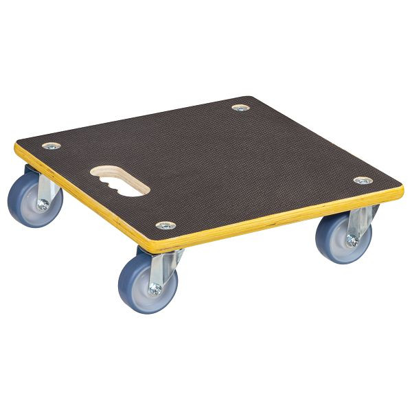 WAGNER Transporthilfe MM1340 380x380mm, FSDP, 4 Transportgerätrollen, soft, Raddurchmesser 75mm, Rollenlager, Tragkraft 300kg, 20134001