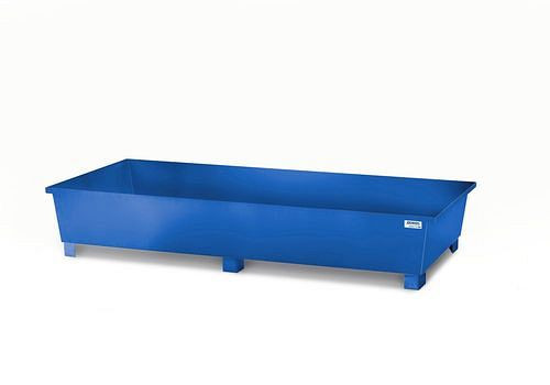 DENIOS legbordbak voor opbergruimte van gelakt staal, voor vakbreedte 2700 mm, 2680 x 1300 x 486 mm, 260448