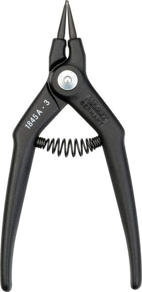 Hazet borgveertang, recht type (vorm A) voor externe borgringen, lengte: 140 mm, nettogewicht: 0,05 kg, 1845A-3