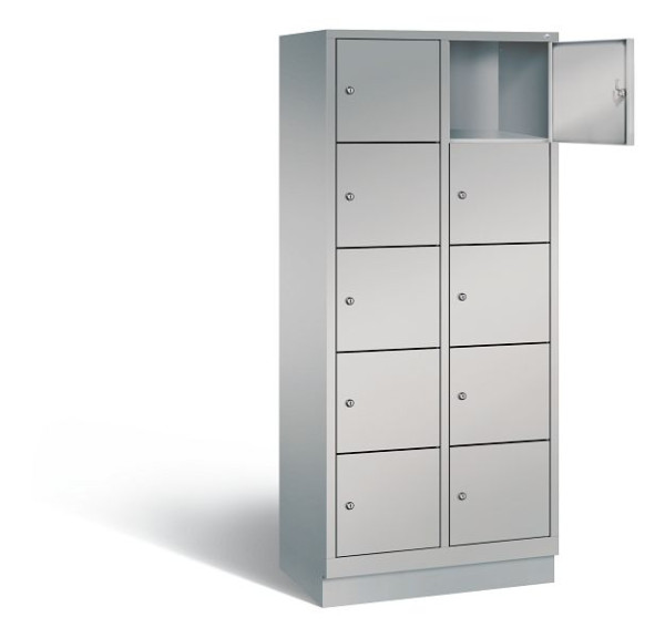 C+P lockerkast Evolo, H1800xW810xD500mm, kleur: wit aluminium, 48020-225 S10112