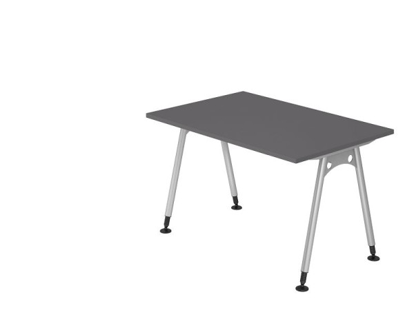 Hammerbacher bureau A-poot 120x80cm grafiet, VAS12/G/S
