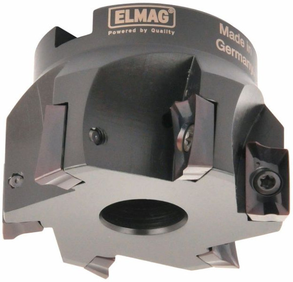 ELMAG hoekfrees 90° Ø: 100mm, 8 snijkanten, houder 32mm, zonder wisselplaten (APKT, APHX), 17214