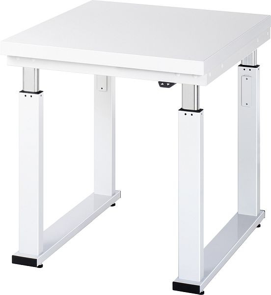 RAU werkbank serie adlatus 600 (elektrisch in hoogte verstelbaar), werkblad met hardlaminaat bekleding, 750x740-1140x900 mm, 08-WB-075-090-H