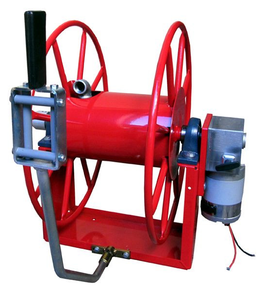 Ebinger slanghaspel MGLE 624 - 24V, capaciteit 40m - 38mm ID slang, 2.750.050