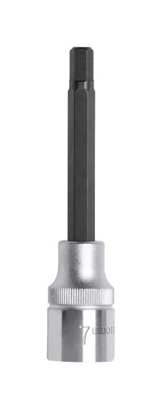 GEDORE rode schroevendraaierbit 1/2", 6-kant, lang SW10mm, lengte 100mm, 3300381