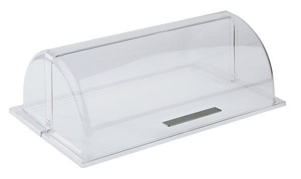 APS rolkap GN 1/1, 53 x 32,5, hoogte: 19 cm, polycarbonaat, met designgreep, ABS verchroomd, 11016