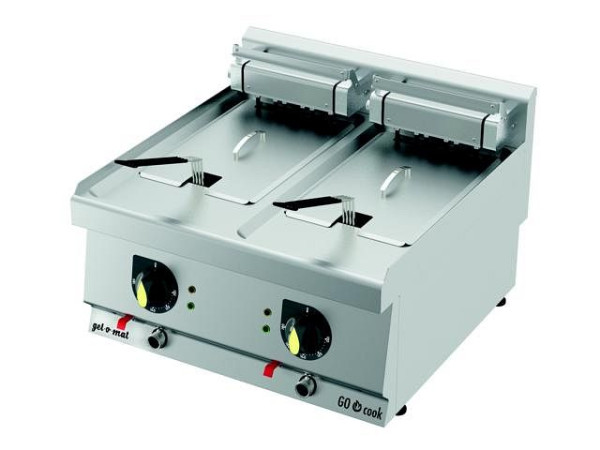 gel-o-mat Elektrische Fritteuse 18,0 Kw, GO Cook 600, 2 Becken 12 Liter, F6060E