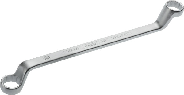 Hazet dubbele ringsleutel, buiten dubbel zeskant profiel, 21 x 22 mm, 630-21X22