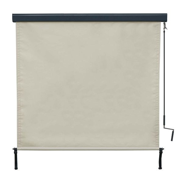Mendler verticale luifel HWC-F42, verticale luifel privacyscherm, buitenrolgordijn, UV-bescherming 50 stof, 250x180cm, crème-beige, 69625