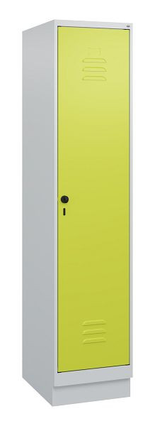 C+P luierkluis Classic PLUS met middenwand, bodem, 1800x400x500mm, 7035/0024, veiligheidsdraaigrendel, 0800207-12F S10010