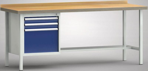 KLW standaard werkbank - 2000 x 700 x 840 mm L x D x H, WS118N-2000M40-E7024