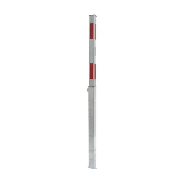 Stone HGS afzetpaal -Bollard- 70 x 70mm -volledig uitschuifbaar-, profielcilinder/sluitsysteem met veiligheidskaart, 470zl-se