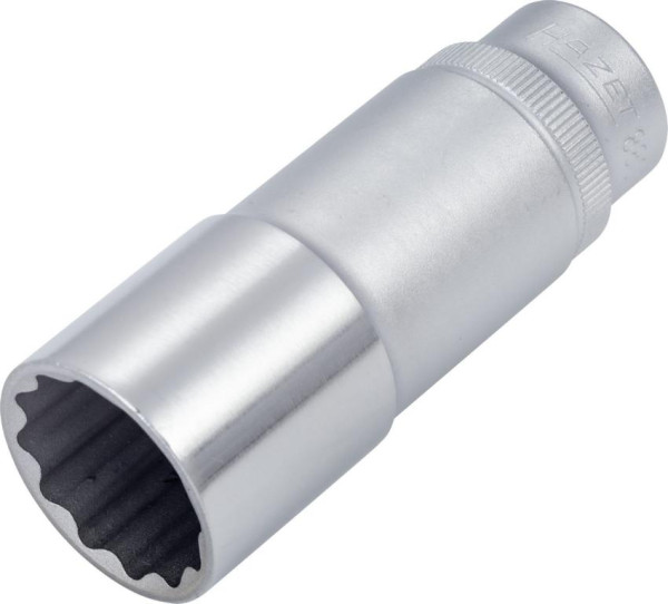 Hazet dop, bi-hex, hol vierkant 10 mm (3/8"), 20 mm, lang type met karteling, 880TZ-20