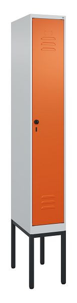 C+P luierkluis Classic PLUS met middenwand, frame, 2120x300x500mm, 7035/2004, veiligheidsdraaigrendel, 0800307-10F S10030