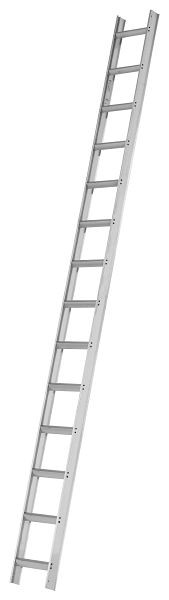 HYMER-dakladder, aluminium naturel, 14 sporten, lengte 3,90 m, 409514