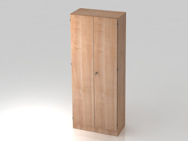 Hammerbacher kledingkast 5OH, onderpaneel, gestreepte handgreep walnoot/walnoot, 80x42x200,4 cm (BxDxH), V6200/N/N/SG
