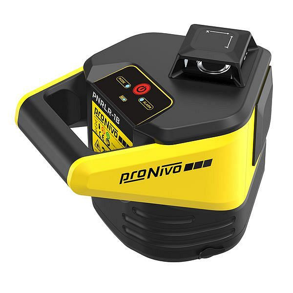 proNIVO rotatielaser horizontaal 1-knopsbediening met handontvanger mm display PNRLD-MM, S205-PNRLR-1B-SET2