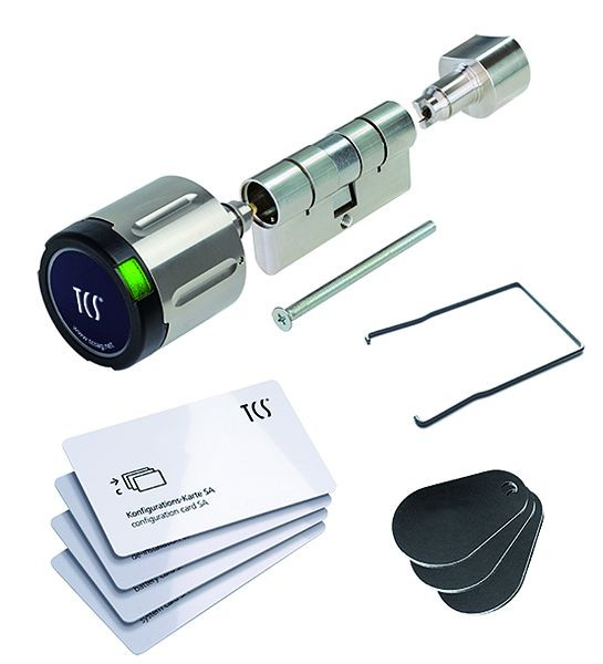 TCS knopcilinder met elektronische sluitcilinder (stand alone) voor alle profielcilindersloten, IP66, profielcilindermaat (mm) 30/35, 817-003-3035
