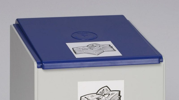 VAR deksel voor kunststof bak 60 l, blauw, 38102