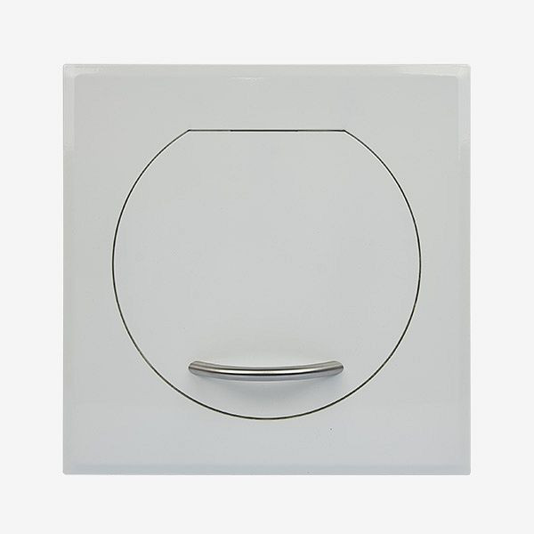 HKW invoerdeur STYLO SQUARE S, wit Ø 250 mm, wasgoot, 97005