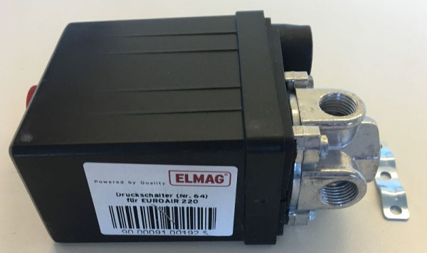 ELMAG drukschakelaar voor EUROAIR 220 (nr. 64), & EUROAIR MINI 200 (nr. 62), 9100192