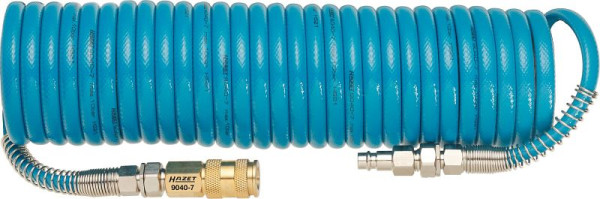 Hazet spiraalslang, zeer flexibele polyurethaanslang, binnendiameter: 6,35 mm, lengte: 7,62 m, 9040-7