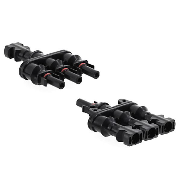 Offgridtec 3-voudige zonne-energie-stekkerdoos compatibel met zonne-energie connector-stekkersystemen, 8-01-010335