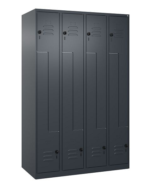 C+P Z-Spind Classic PLUS, 8 Abteile, 1850x1200x500mm, 7016/7016, Drehriegel, 080003-408 S10011