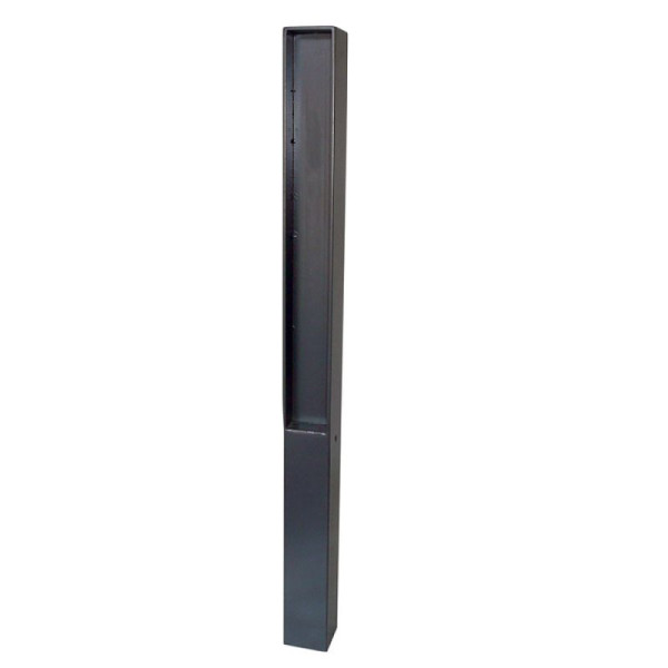 Stone Tuinpaal HGS 70 x 70 mm met platstaalbevestiging, stationair / voor inbetoning, DB 703 antraciet-ijzermica, 4073bdb703