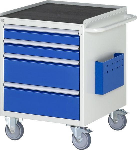 RAU montagewagen serie 7000, B580 x D650 x H795 mm, metalen steun, hoogte 25 mm, laden: 2xH90, 2xH180 mm, 15-L3.1A-MT.11