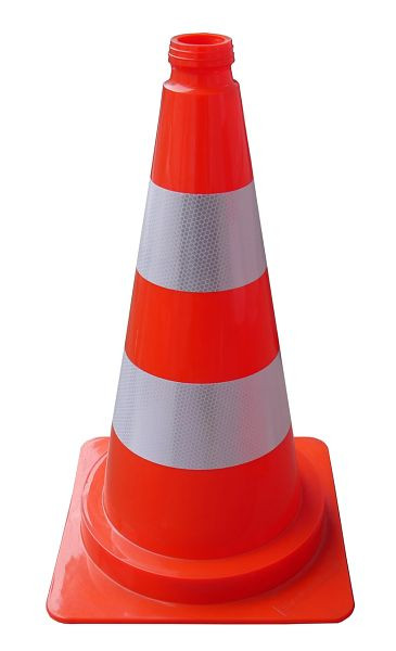 Schake verkeerskegel 750mm rood/zilver, 3L750RS2