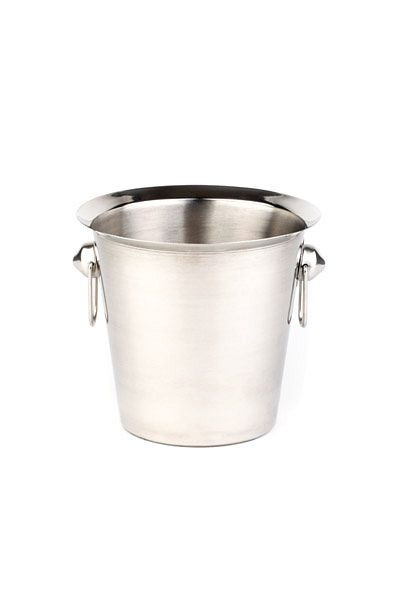APS wijn-/champagnekoeler, Ø 20 cm, hoogte: 19 cm, 3 liter, RVS, binnenkant mat gepolijst, buitenkant hoogglans gepolijst, met ringgrepen, 36020