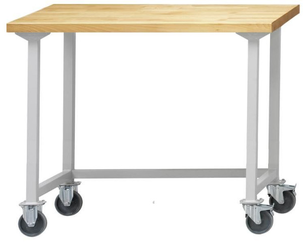 ANKE werktafel; mobiel; 1270 x 800 mm; RAL 7035