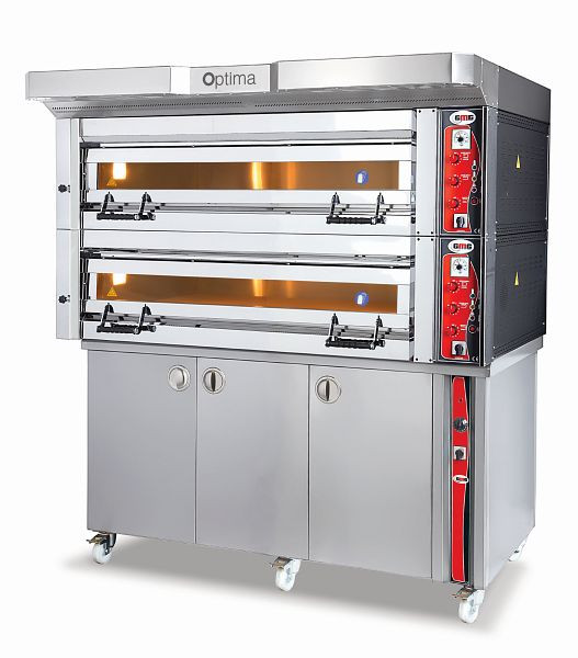 GMG pizzaoven Optima - 128, 2 bakkamers, met rijs, PB 2M 128