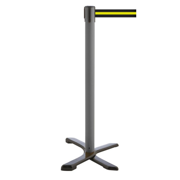 Stein HGS HGS personengeleidingssysteem -P-Line Compact-, grijs, zwart/geel/zwart horizontaal (gestreept), met riemeindstuk (standaard), 34866-0602