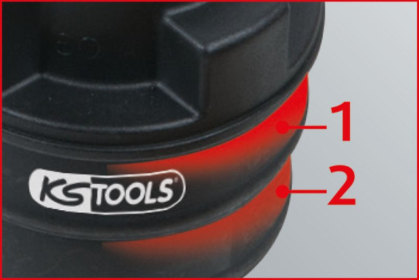 KS Tools 2-traps inlaatadapter, 31x38 mm, 150.2521