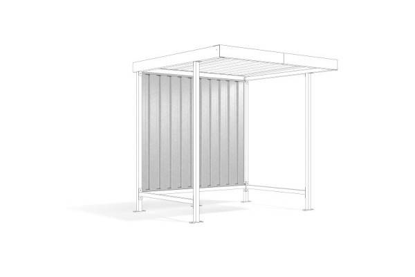 WSM achterwand voor Leipzig L10 verzinkte trapeziumplaat, 102001633