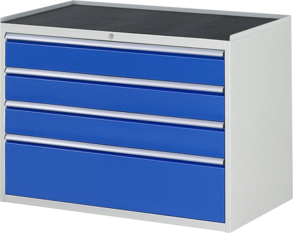 RAU ladekast serie 7000, metalen onderstel, 4 x lade maat XXL 3xH150, 1xH270 mm, 1145x825x650 mm, 03-XXL5.3A-MT.11