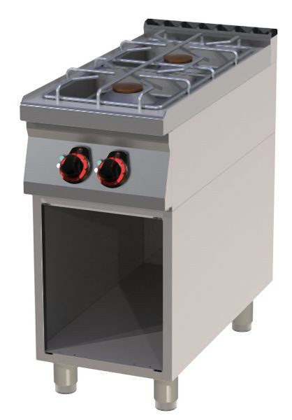 RM Thermik Serie 900, gasfornuis met onderstel, 400x900x900 mm, SP-90/40G
