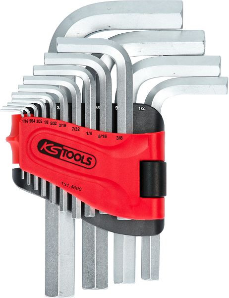 KS Tools inbussleutelset, in klaphouder, 14-delig 1/16"-3/4", 151.4600